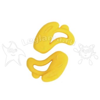 Силиконовые стопперы зайчики желтые / заушники Силиконовые стопперы зайчики желтые / заушники